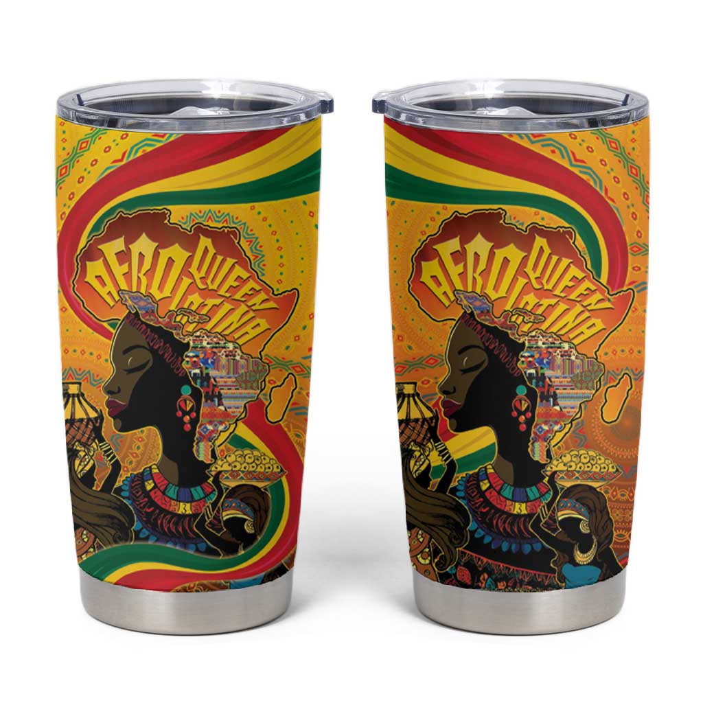 Afro Latina Queen Tumbler Cup The Beauty Of Black Women LT05