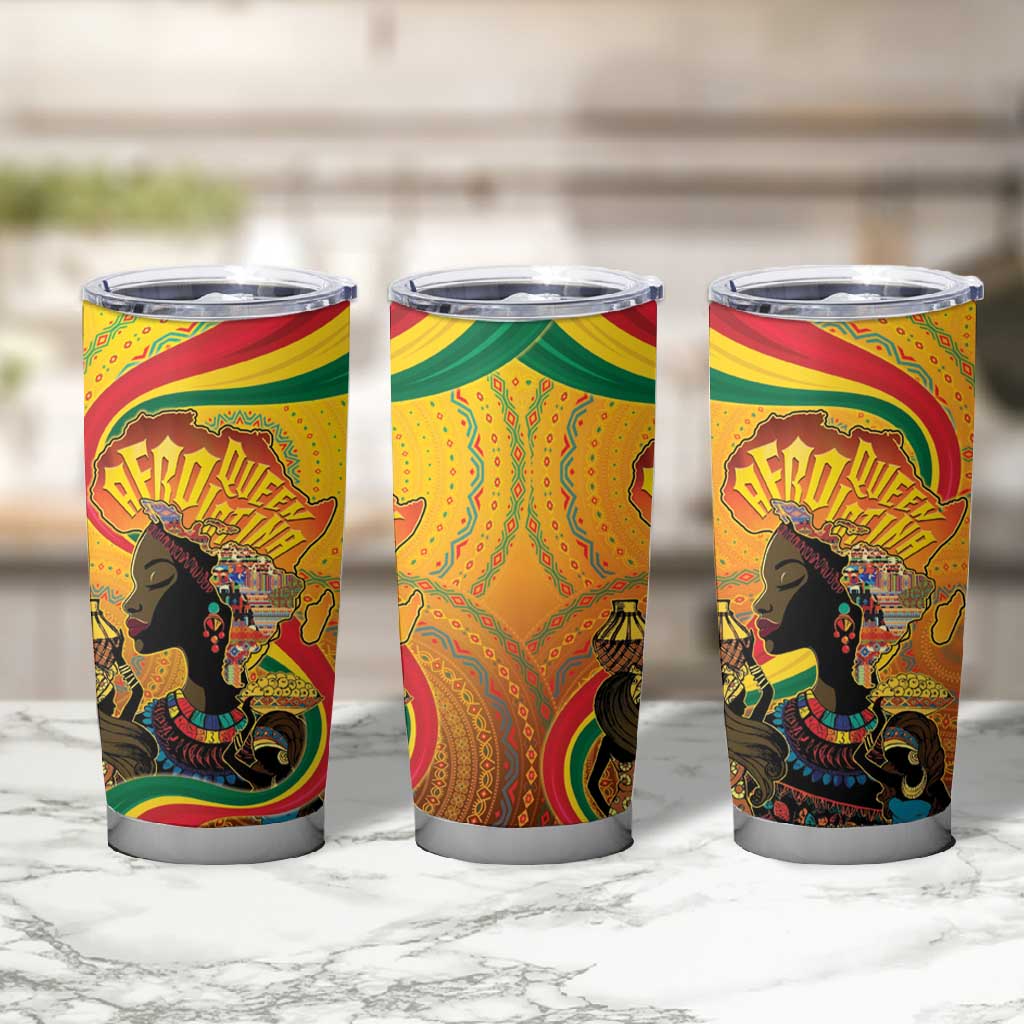 Afro Latina Queen Tumbler Cup The Beauty Of Black Women LT05