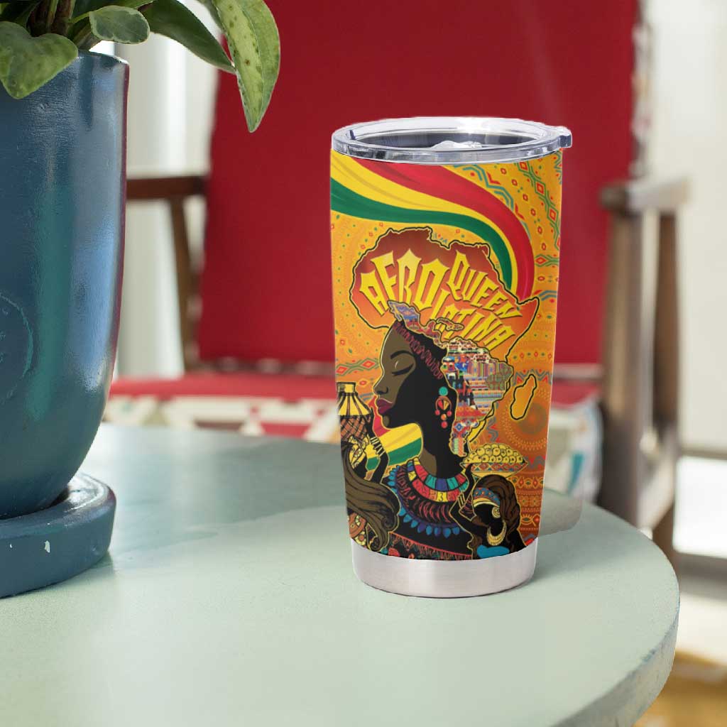 Afro Latina Queen Tumbler Cup The Beauty Of Black Women LT05