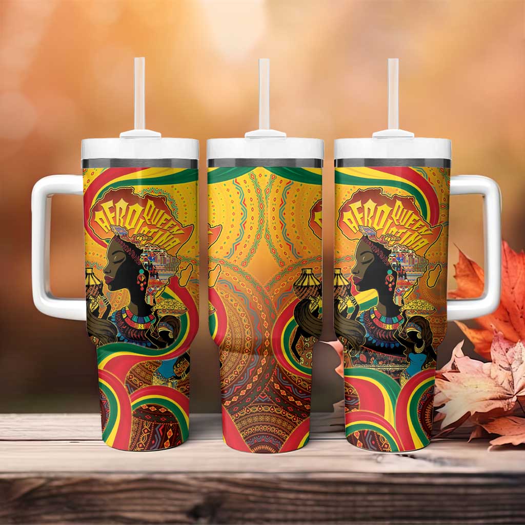 Afro Latina Queen Tumbler With Handle The Beauty Of Black Women LT05