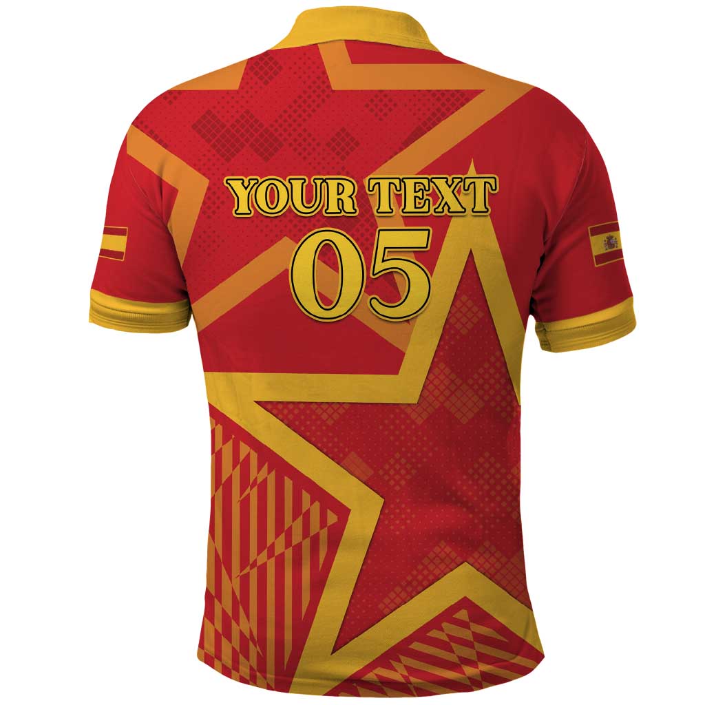 Custom Spain 2024 Football Polo Shirt La Roja Reigns Supreme LT05