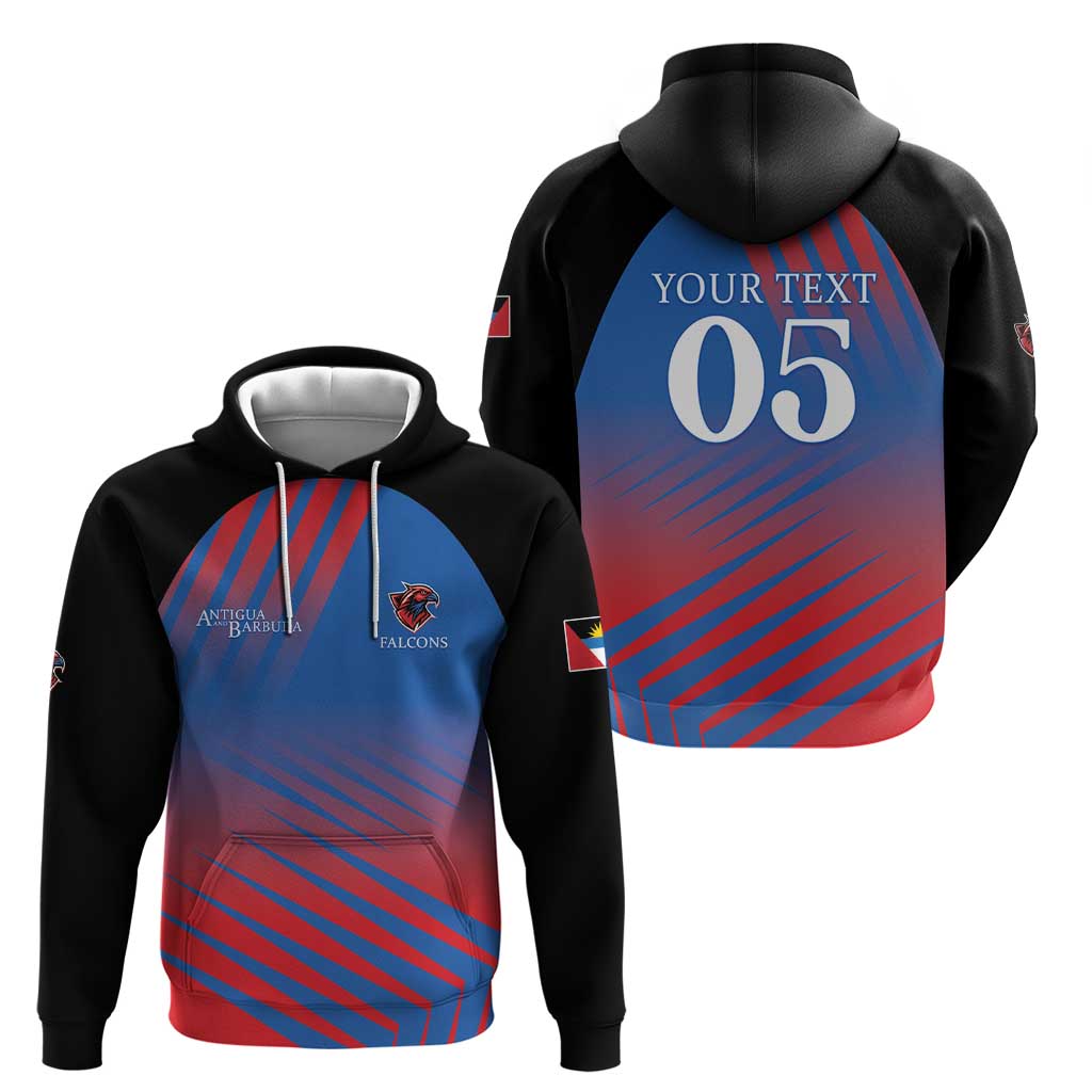 Custom Antigua and Barbuda Cricket Hoodie Falcons Unstoppable LT05