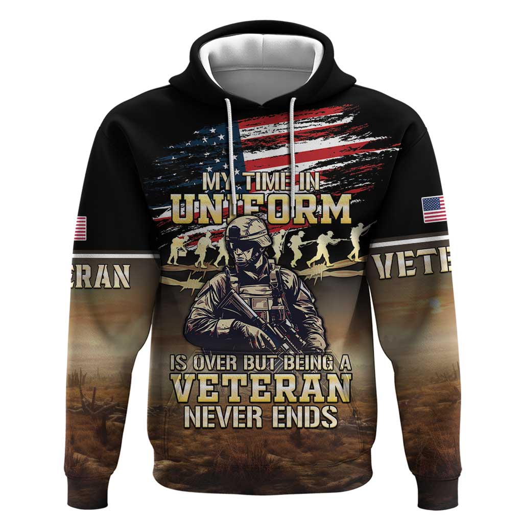 United States Veterans Day Hoodie Thank You Veterans Proud US Flag LT05