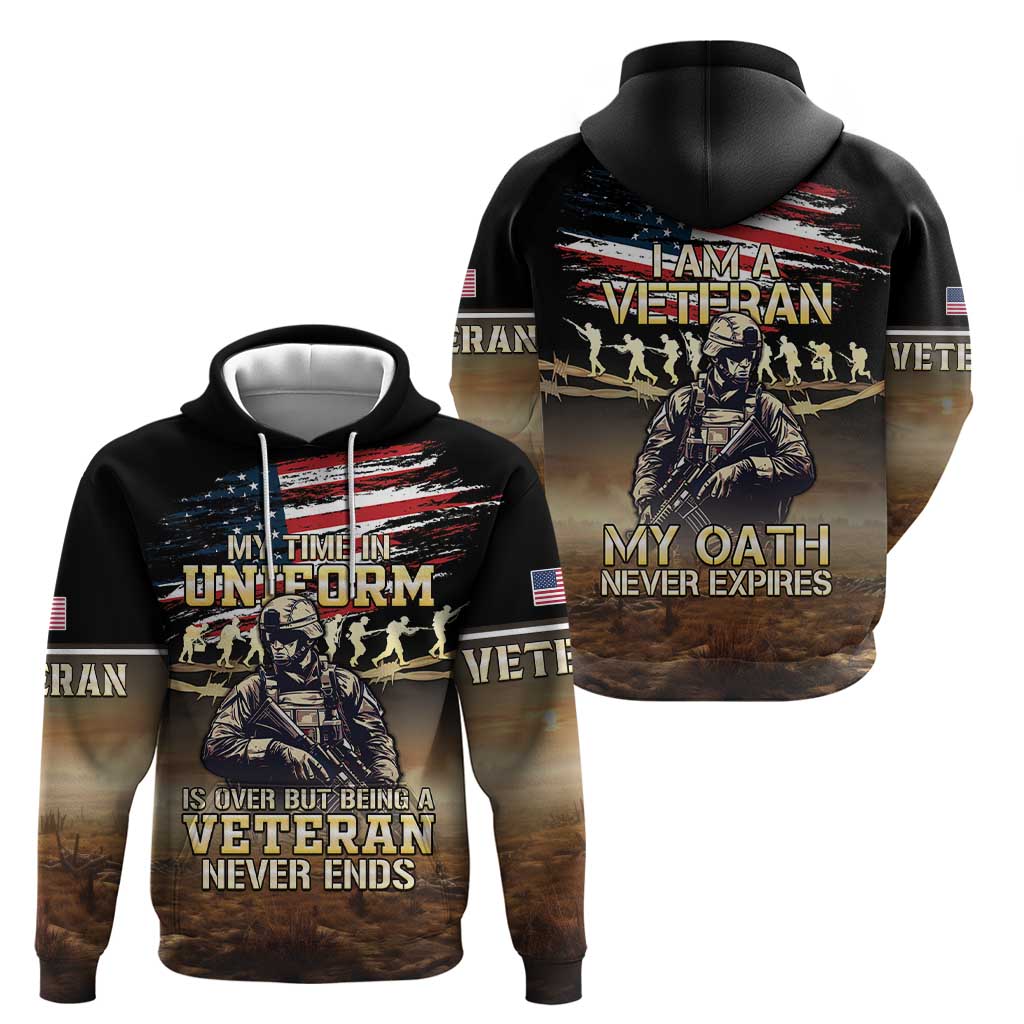 United States Veterans Day Hoodie Thank You Veterans Proud US Flag LT05