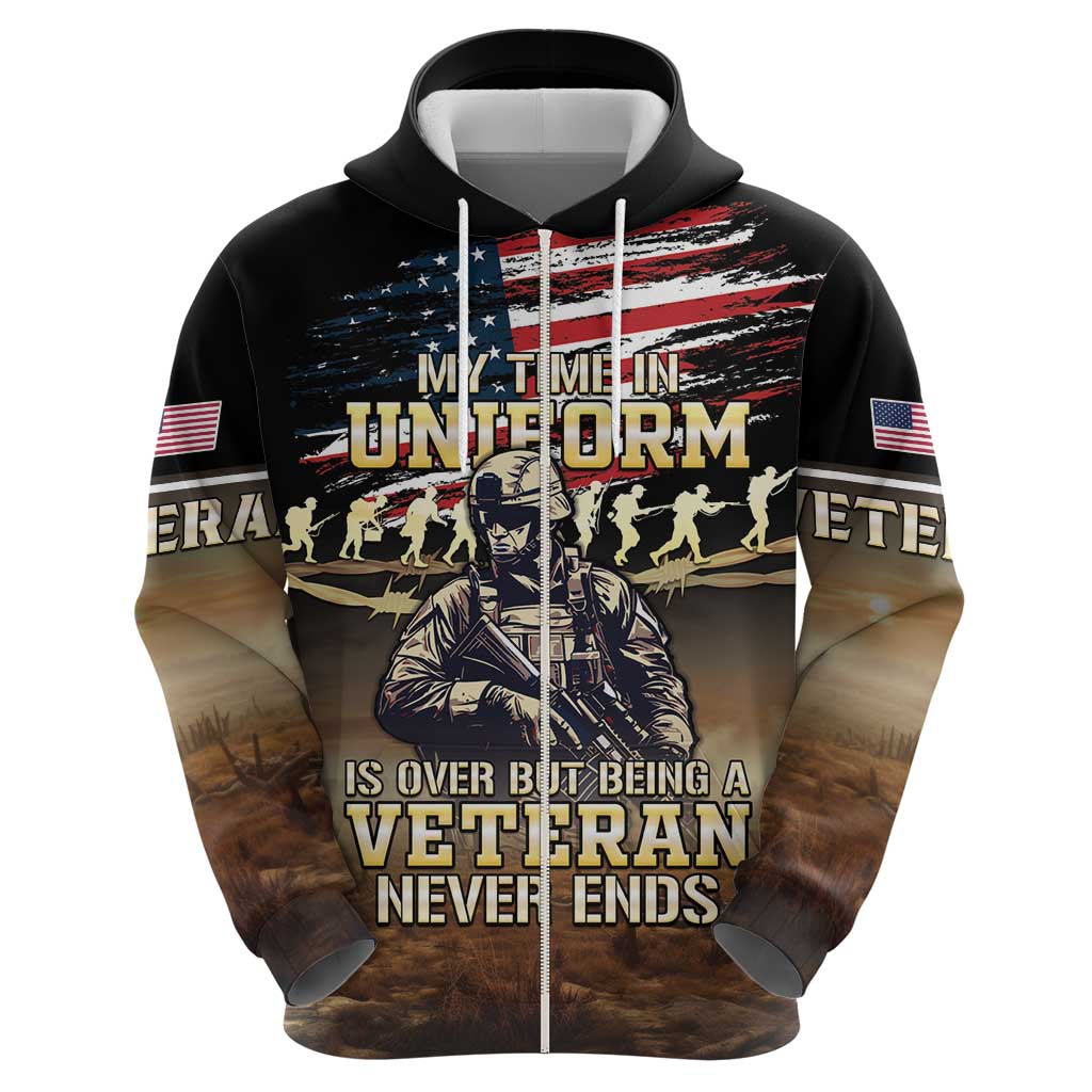 United States Veterans Day Hoodie Thank You Veterans Proud US Flag LT05