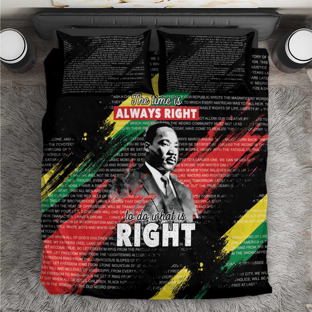 MLK Honoring The Legacy Bedding Set Black Version LT05