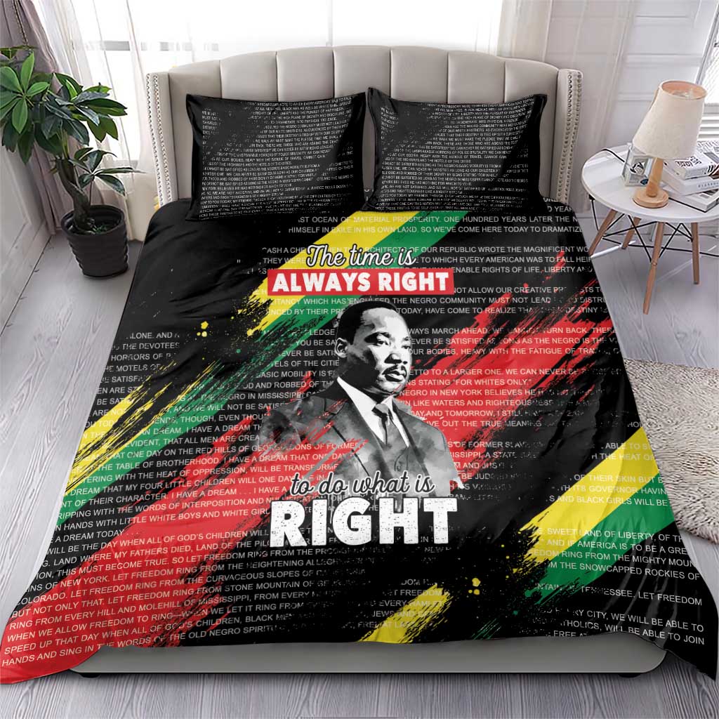 MLK Honoring The Legacy Bedding Set Black Version LT05
