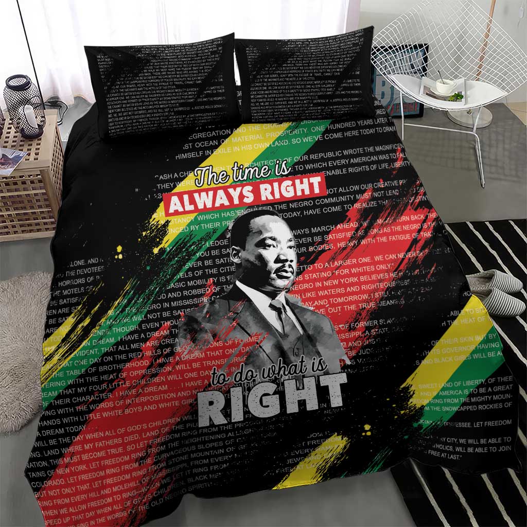 MLK Honoring The Legacy Bedding Set Black Version LT05