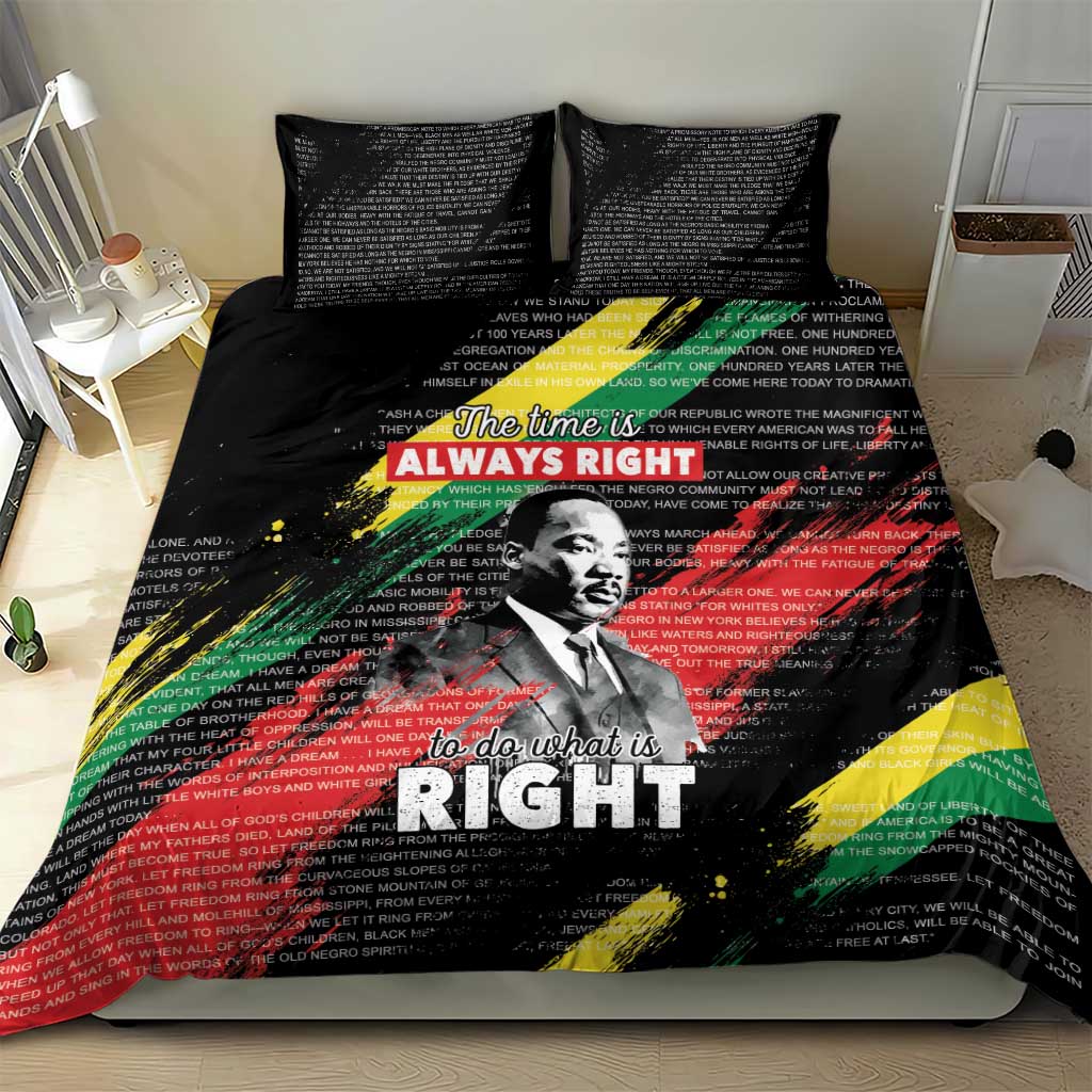 MLK Honoring The Legacy Bedding Set Black Version LT05