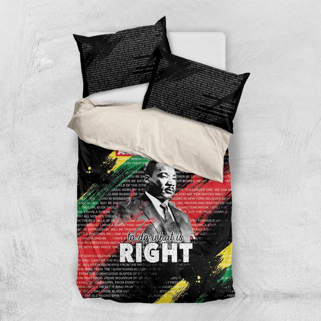MLK Honoring The Legacy Bedding Set Black Version LT05