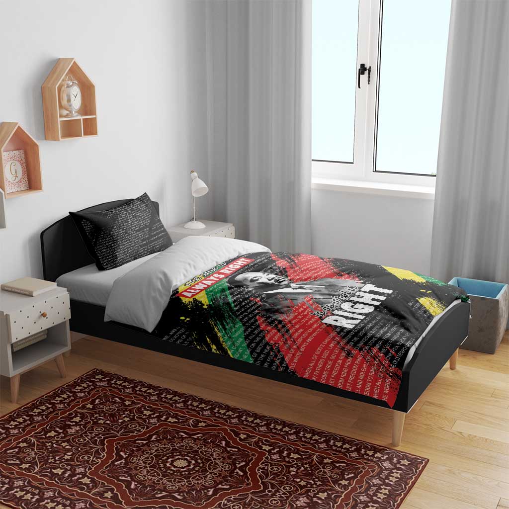 MLK Honoring The Legacy Bedding Set Black Version LT05