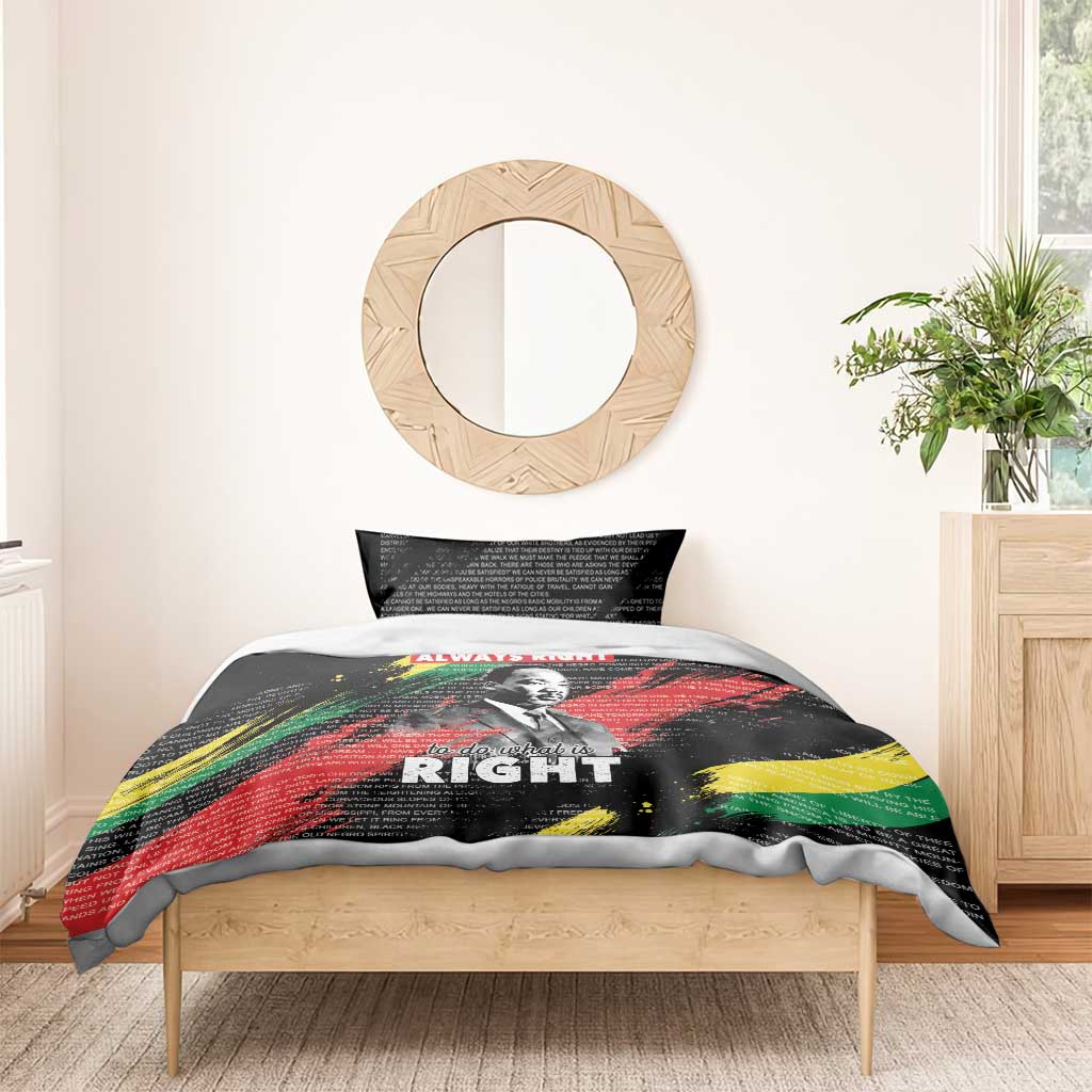MLK Honoring The Legacy Bedding Set Black Version LT05