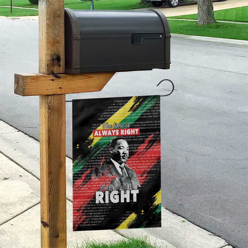 MLK Honoring The Legacy Garden Flag Black Version LT05