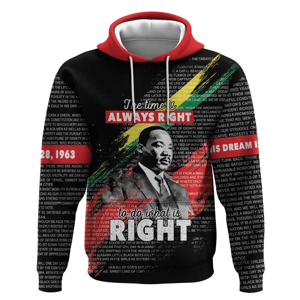 MLK Honoring The Legacy Hoodie Black Version LT05