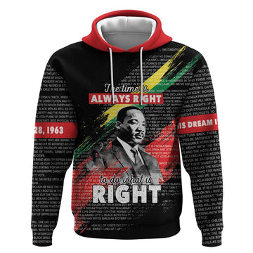 MLK Honoring The Legacy Hoodie Black Version LT05
