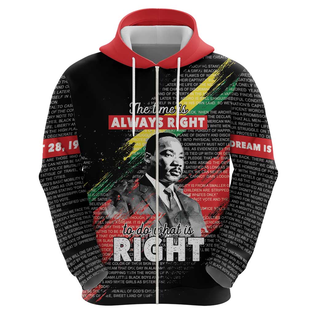 MLK Honoring The Legacy Hoodie Black Version LT05