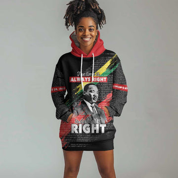 MLK Honoring The Legacy Hoodie Dress Black Version LT05