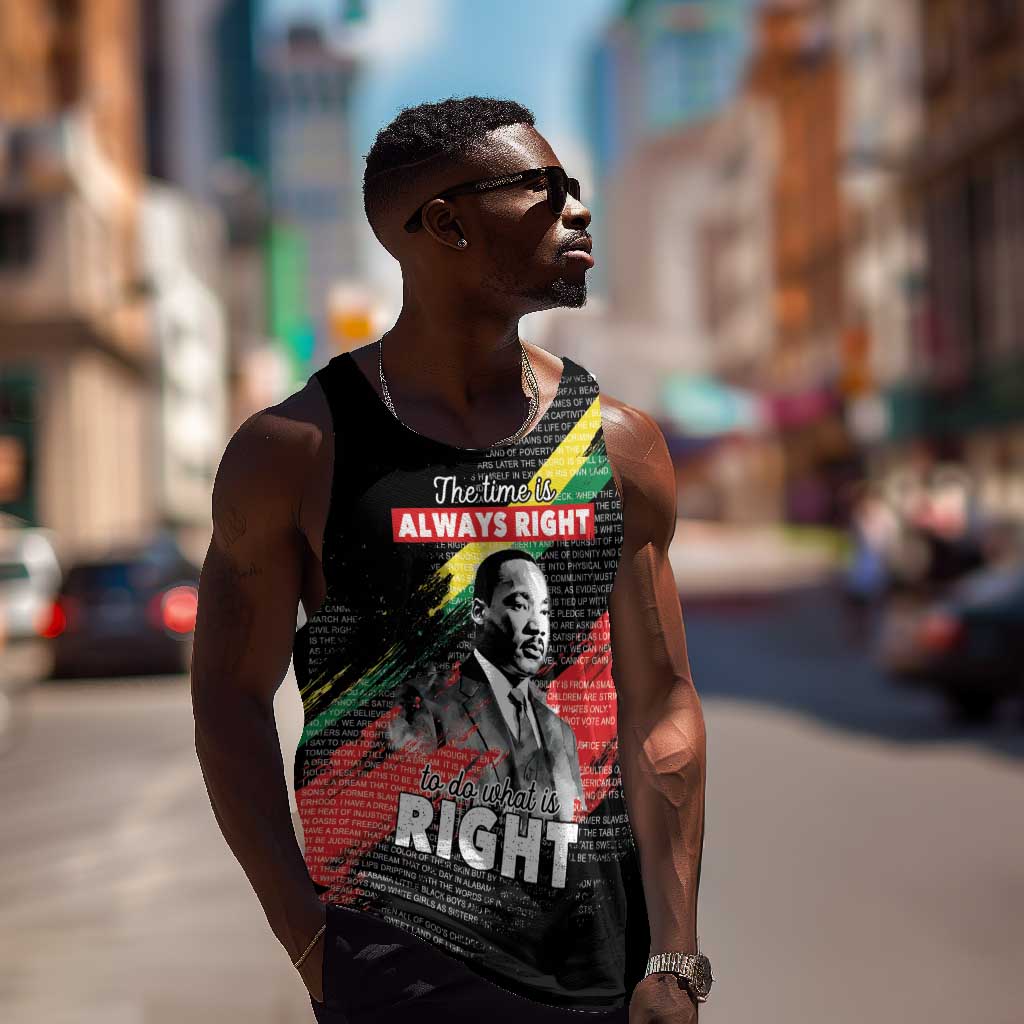 MLK Honoring The Legacy Men Tank Top Black Version LT05