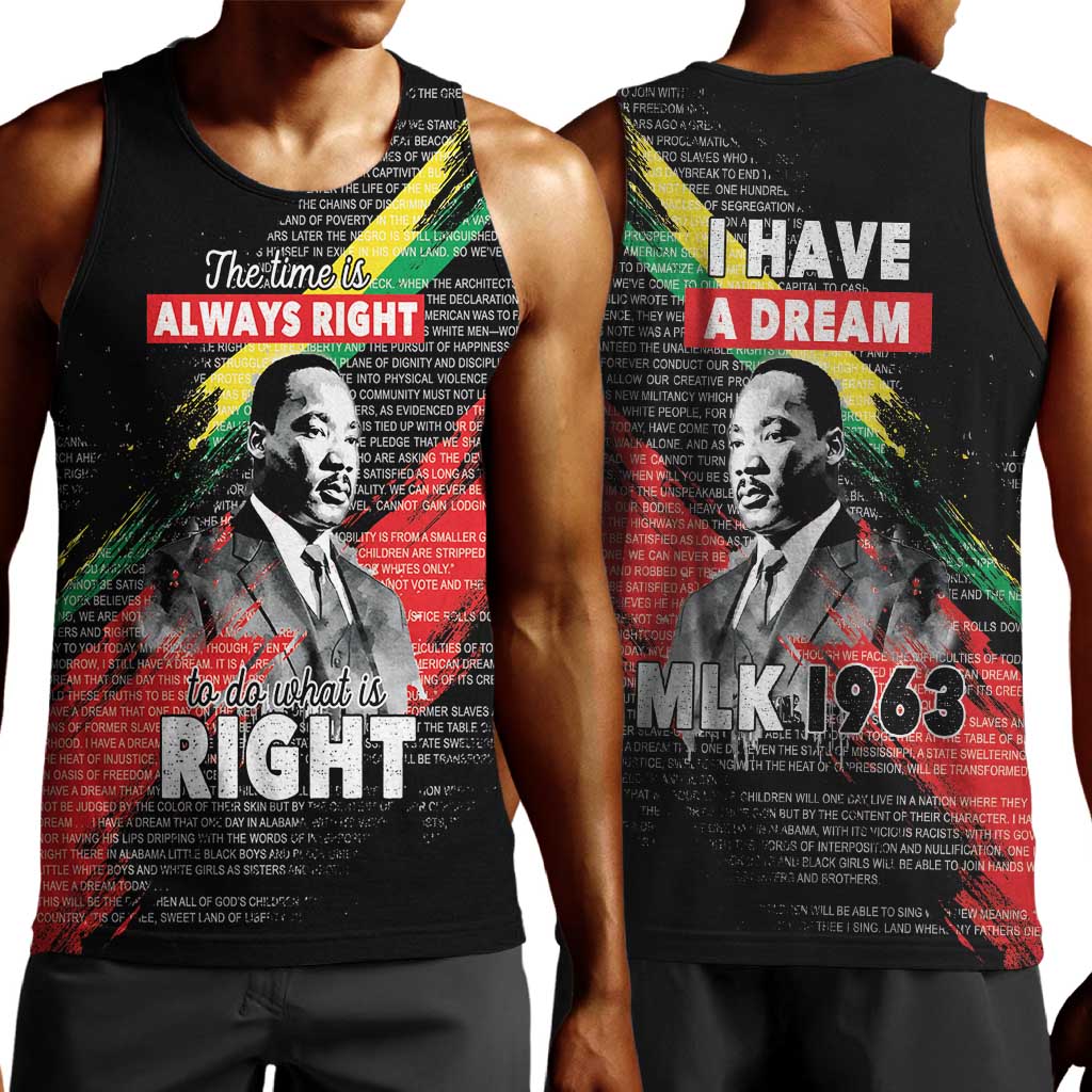 MLK Honoring The Legacy Men Tank Top Black Version LT05