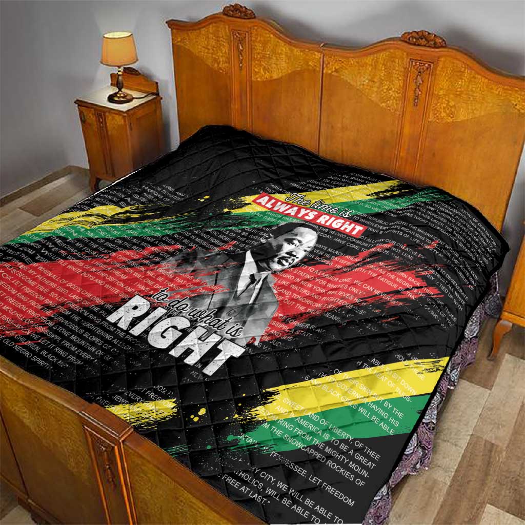 MLK Honoring The Legacy Quilt Black Version LT05