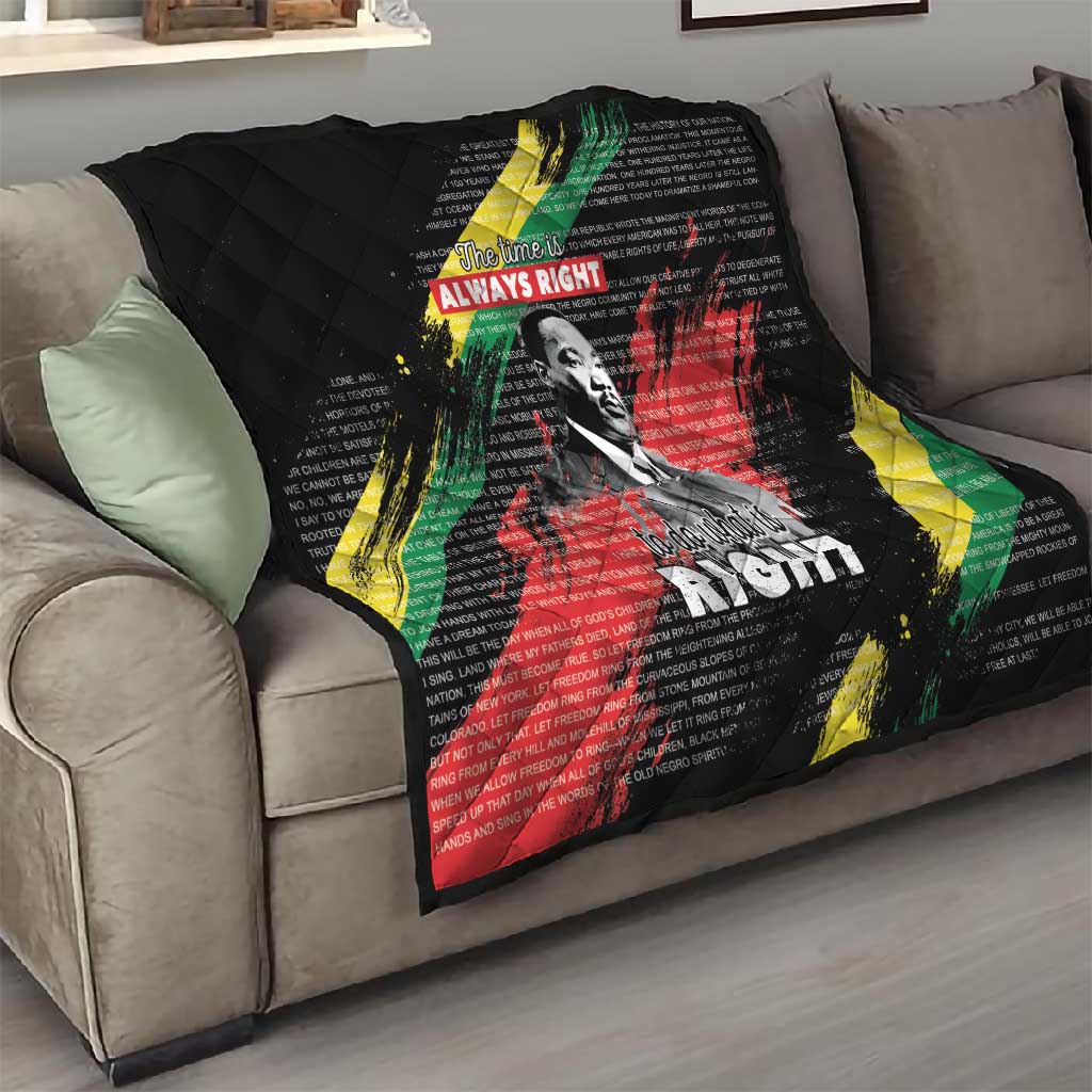 MLK Honoring The Legacy Quilt Black Version LT05