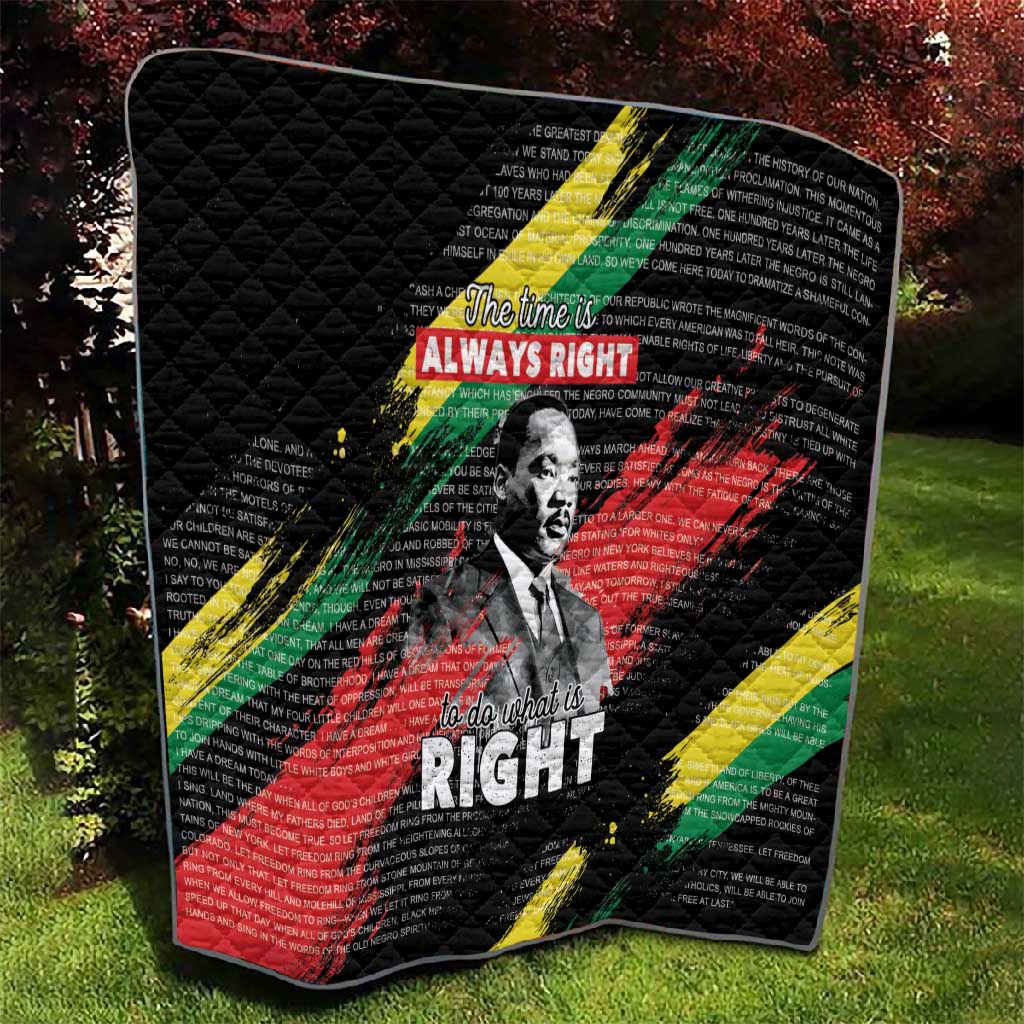 MLK Honoring The Legacy Quilt Black Version LT05