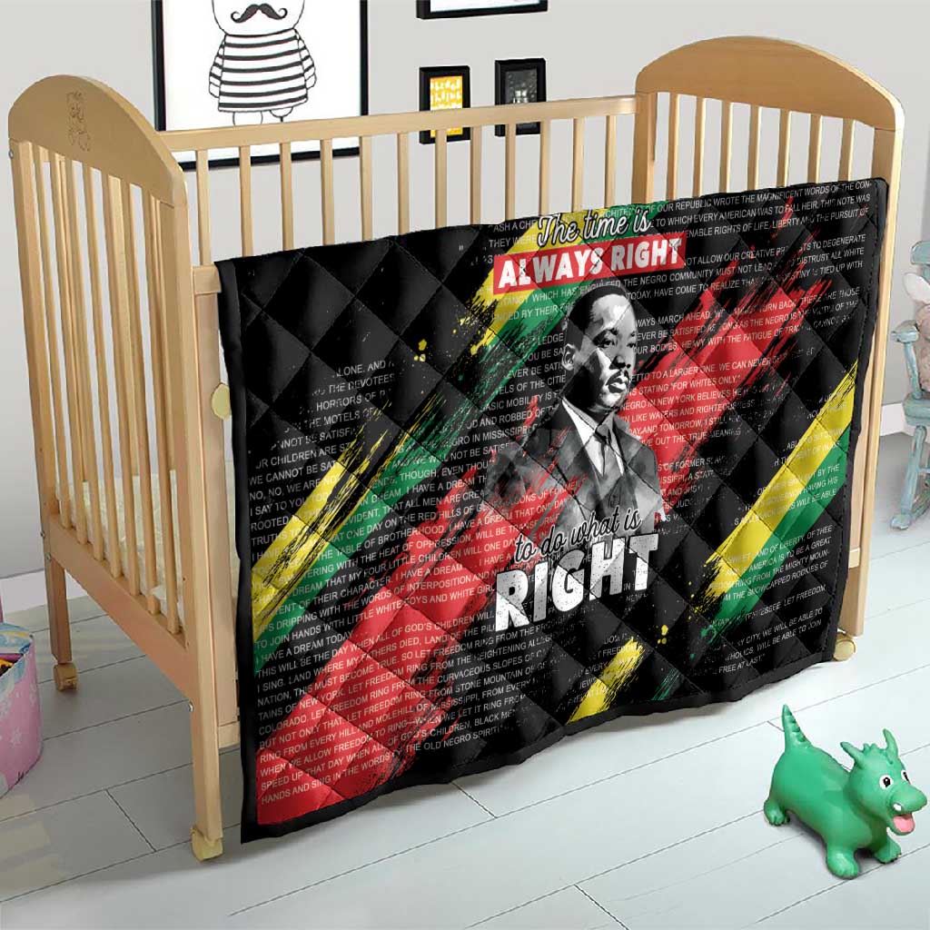 MLK Honoring The Legacy Quilt Black Version LT05