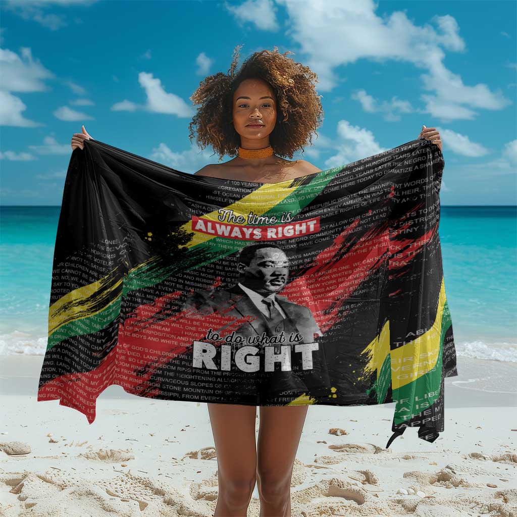 MLK Honoring The Legacy Sarong Black Version LT05