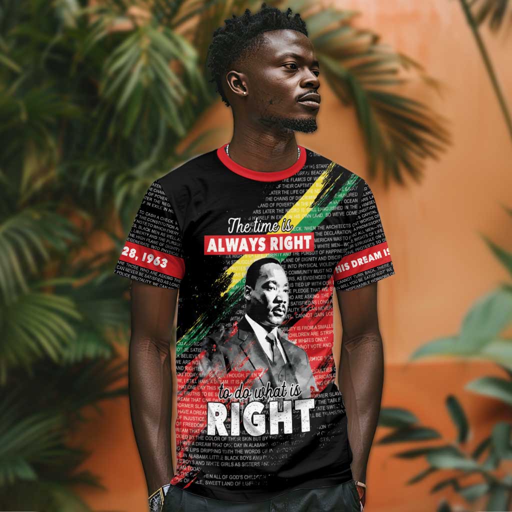 MLK Honoring The Legacy T shirt Black Version LT05