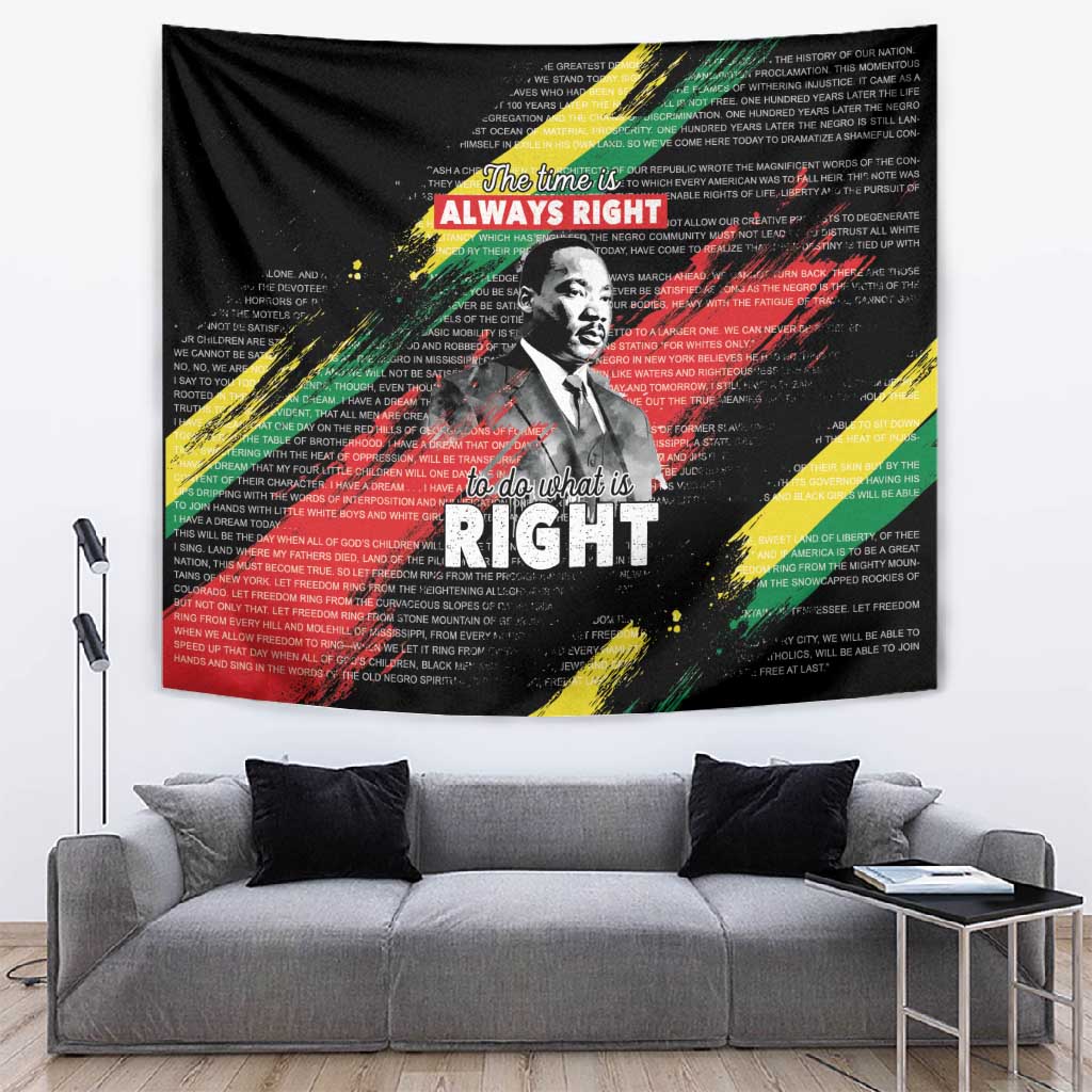 MLK Honoring The Legacy Tapestry Black Version LT05