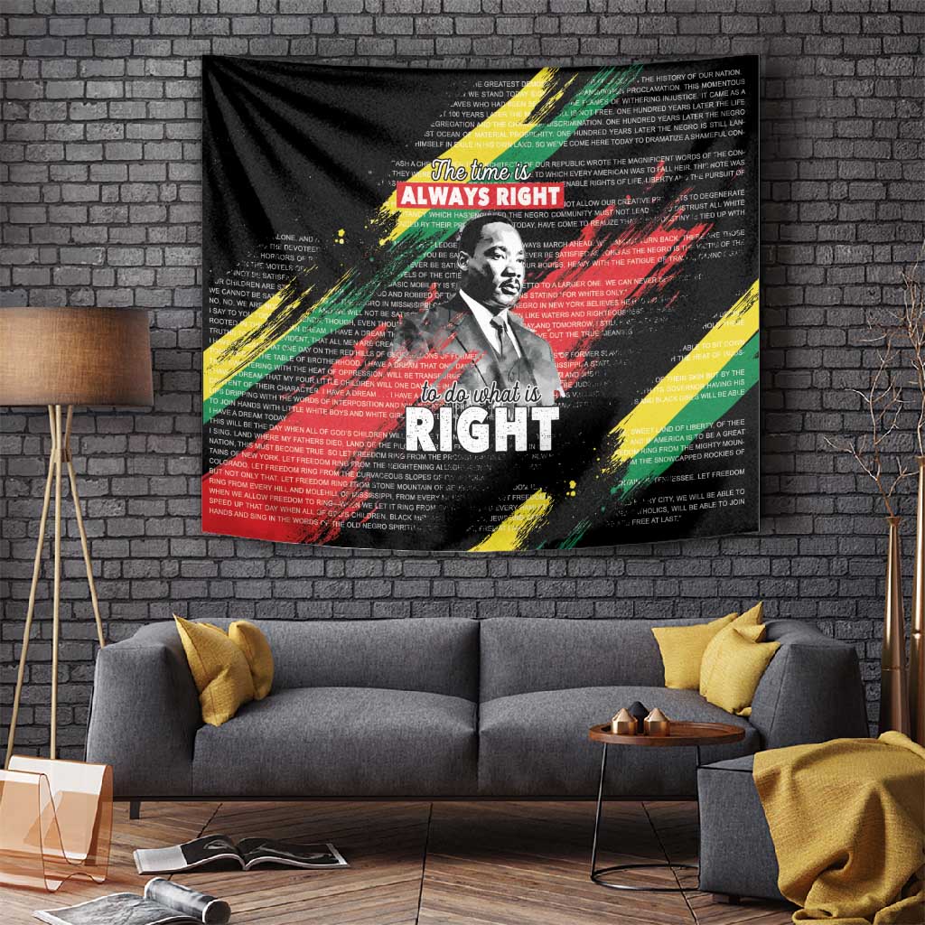 MLK Honoring The Legacy Tapestry Black Version LT05