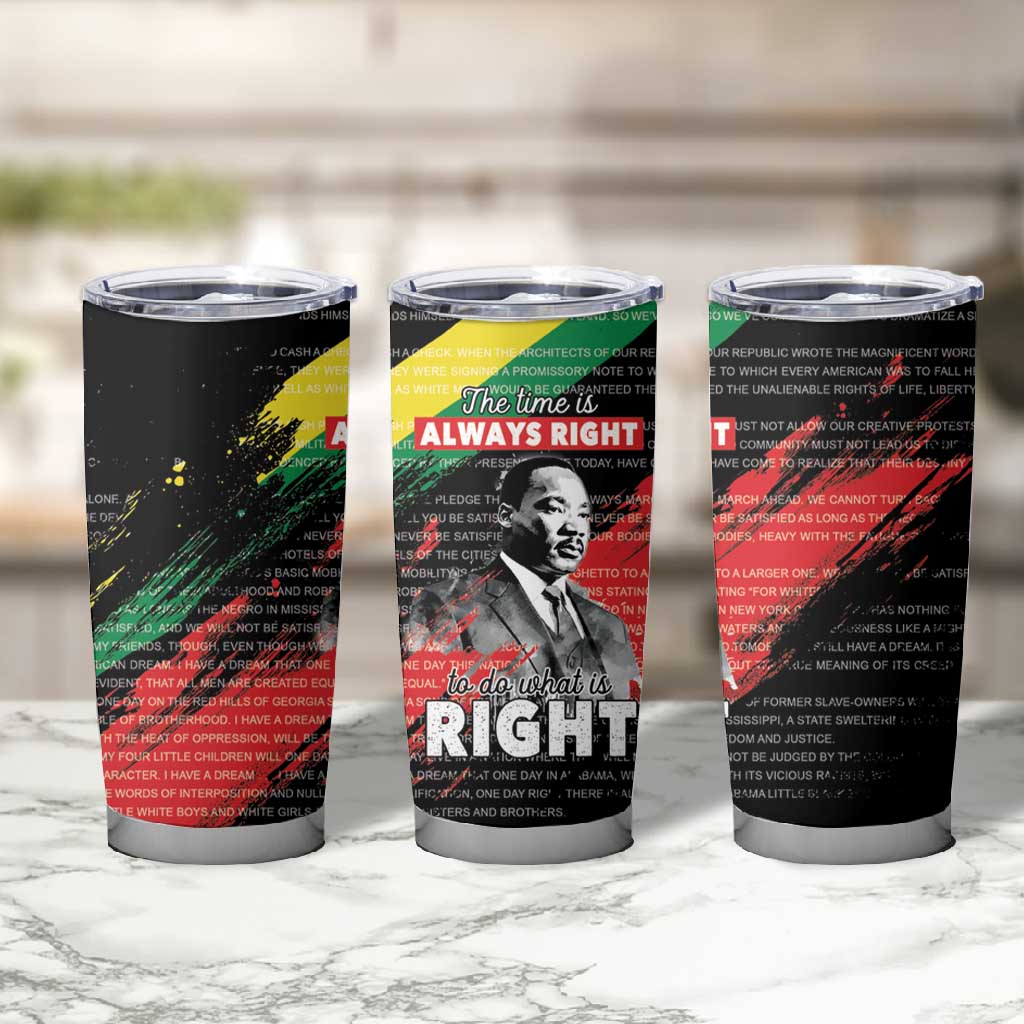 MLK Honoring The Legacy Tumbler Cup Black Version LT05