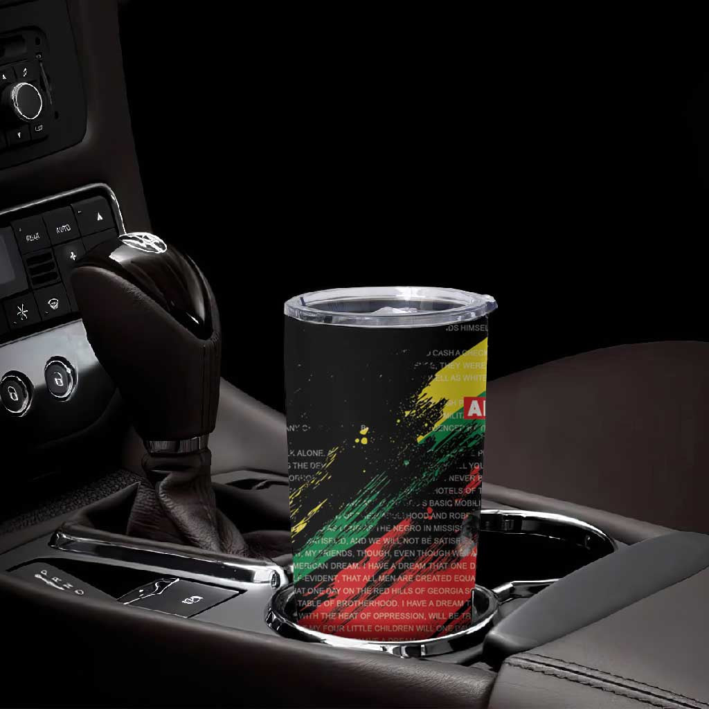 MLK Honoring The Legacy Tumbler Cup Black Version LT05