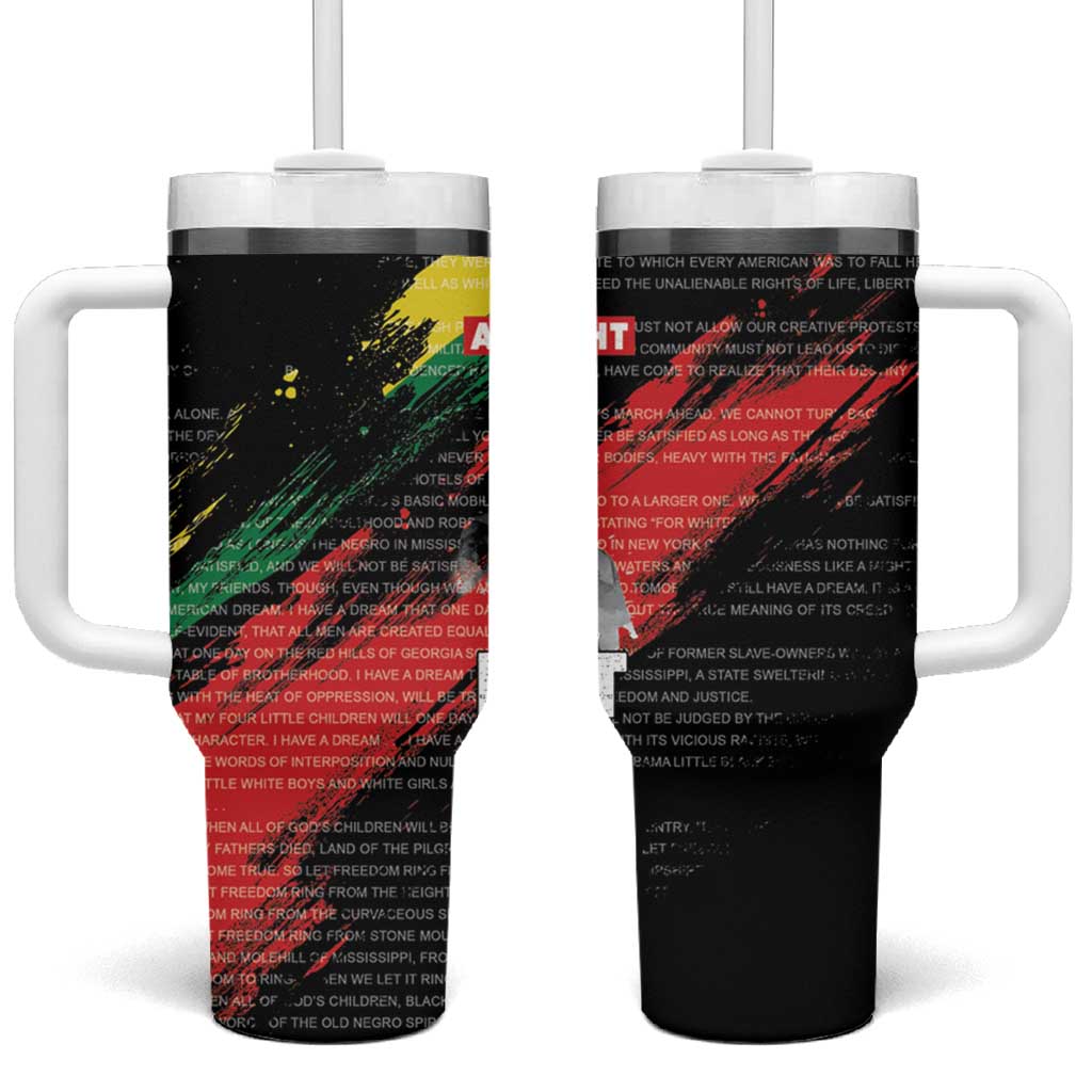 MLK Honoring The Legacy Tumbler With Handle Black Version LT05