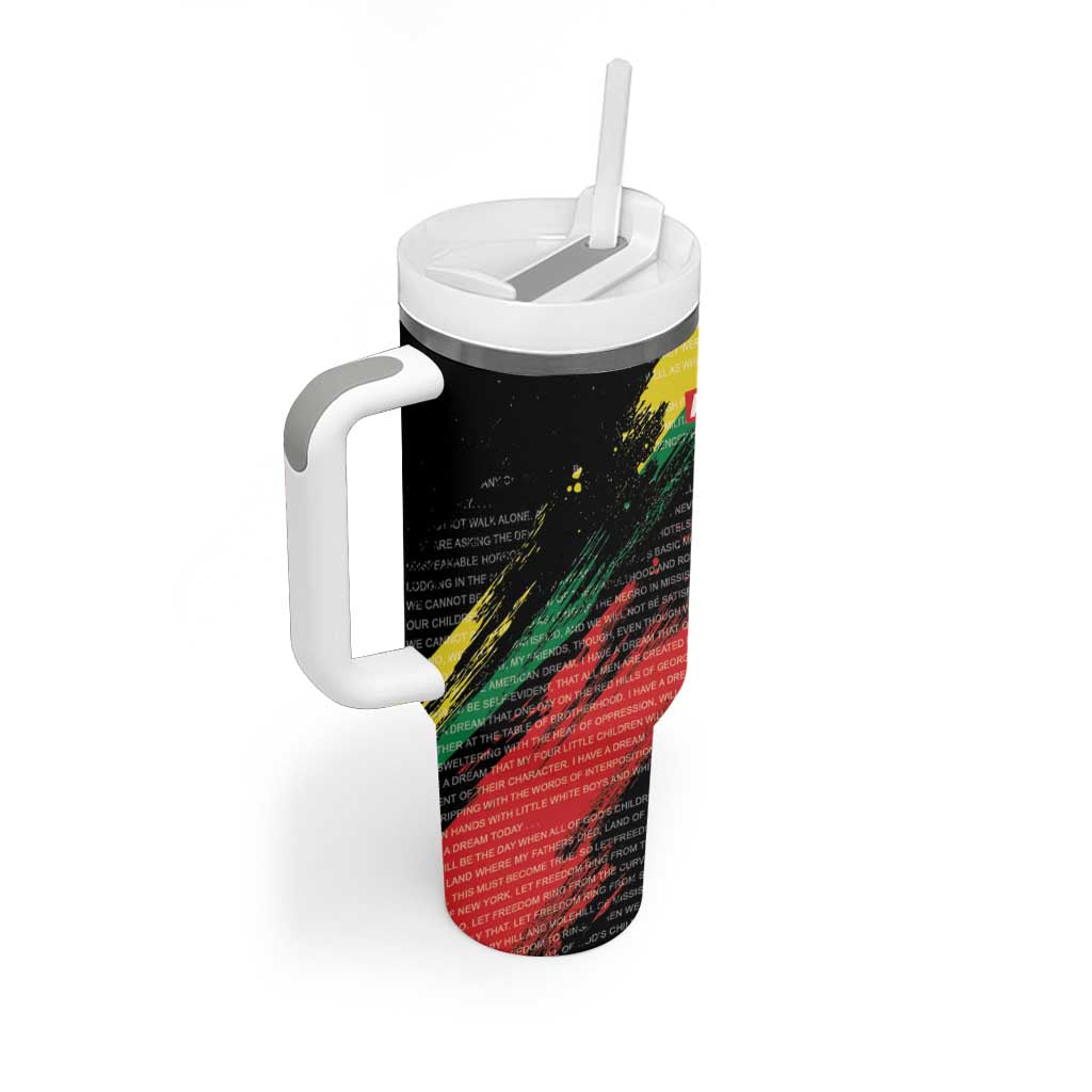 MLK Honoring The Legacy Tumbler With Handle Black Version LT05