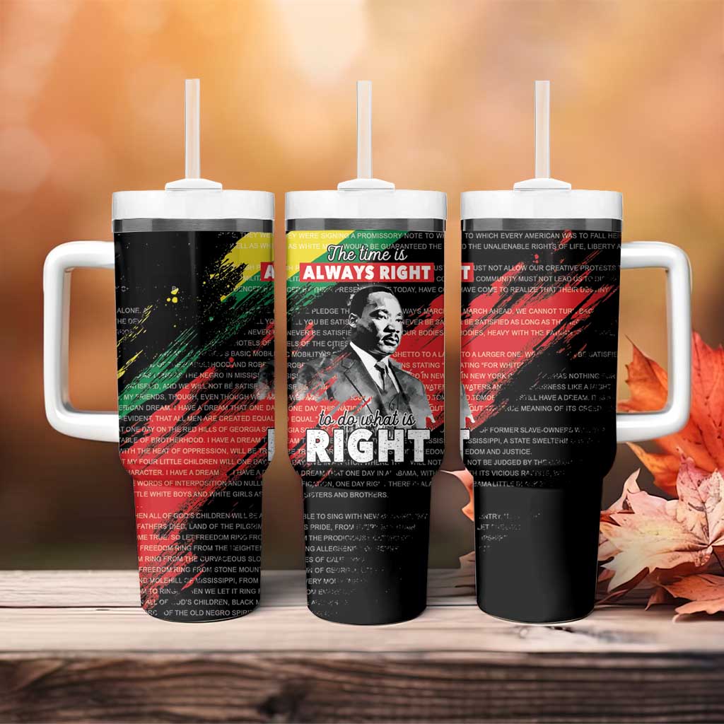 MLK Honoring The Legacy Tumbler With Handle Black Version LT05