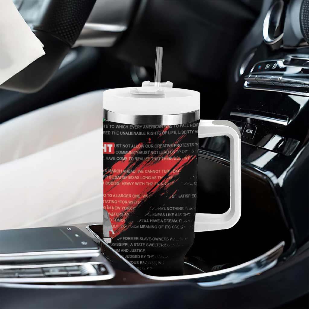 MLK Honoring The Legacy Tumbler With Handle Black Version LT05
