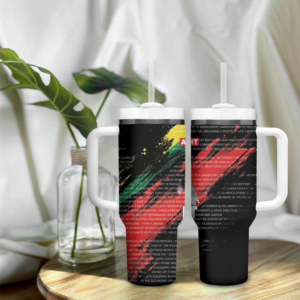 MLK Honoring The Legacy Tumbler With Handle Black Version LT05