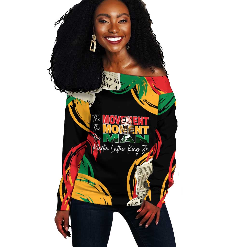 Remembering The Legacy Of MLK Off Shoulder Sweater LT05