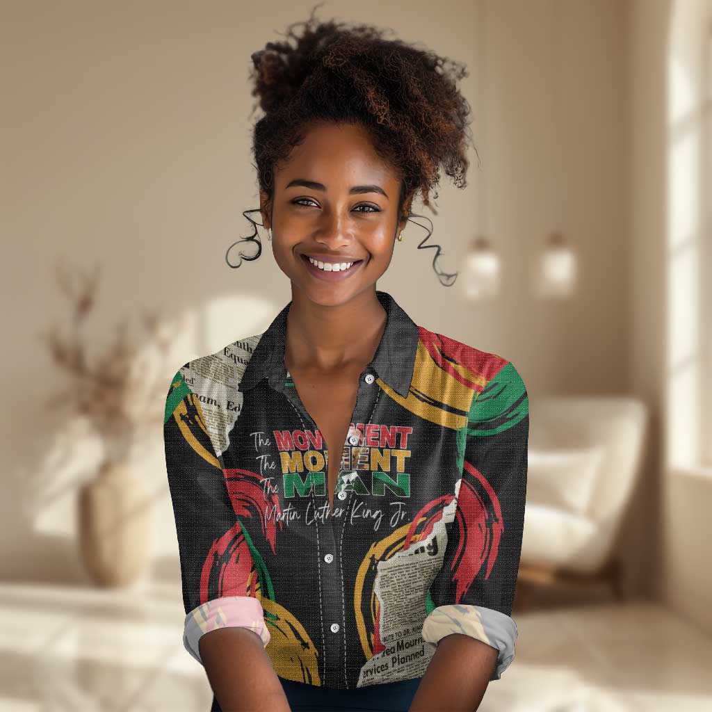 Remembering The Legacy Of MLK Women Casual Shirt LT05