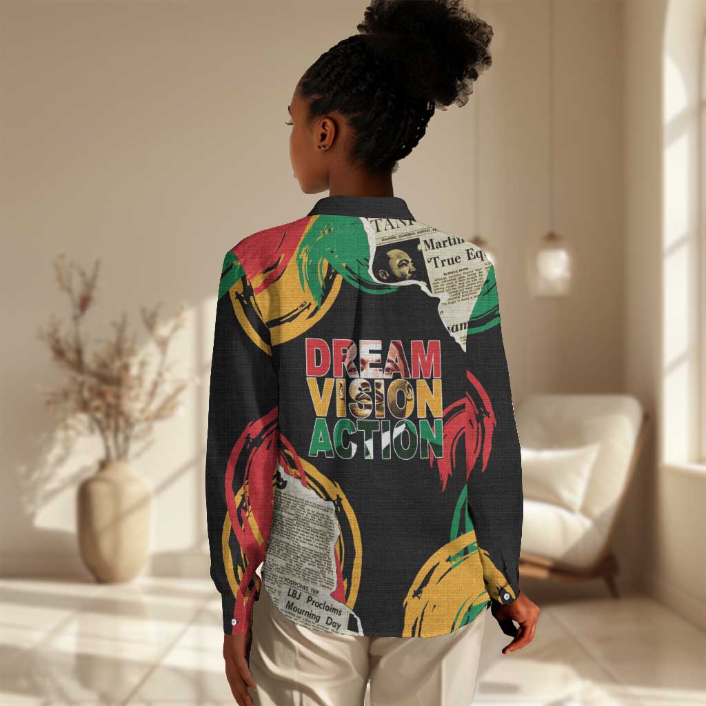 Remembering The Legacy Of MLK Women Casual Shirt LT05