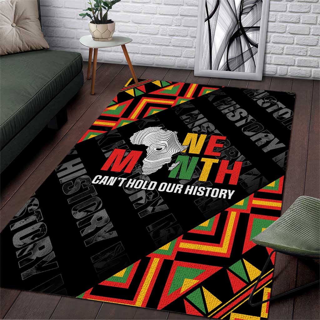 Black History Month Area Rug One Month Can't Hold Our History LT05