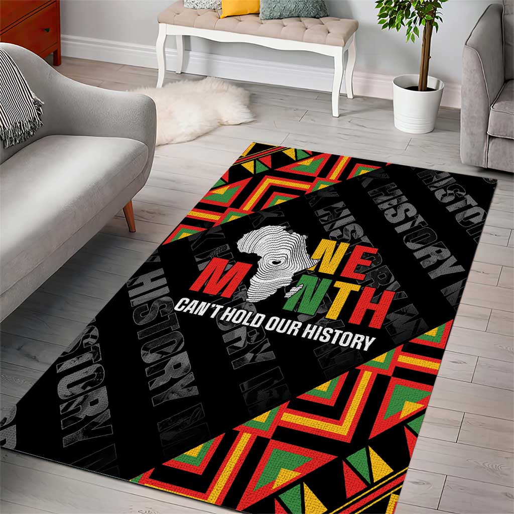 Black History Month Area Rug One Month Can't Hold Our History LT05