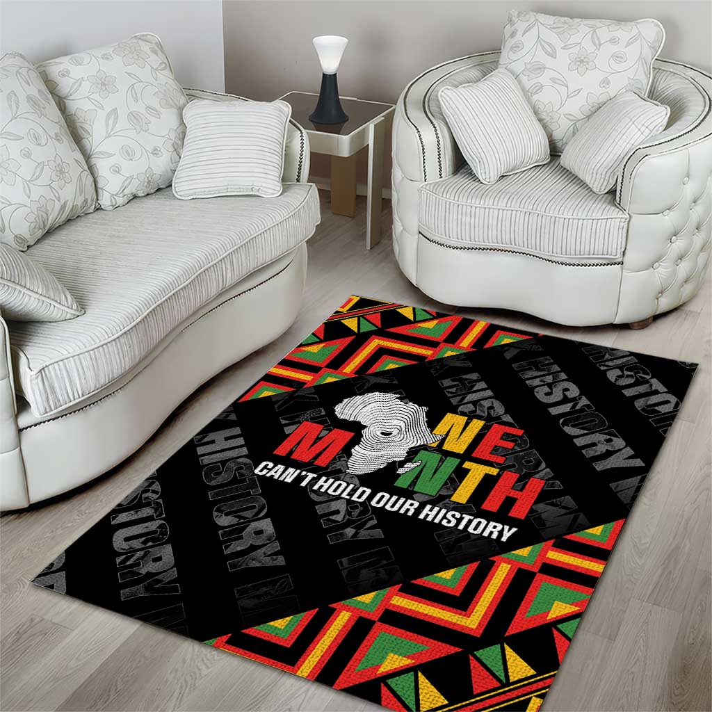 Black History Month Area Rug One Month Can't Hold Our History LT05
