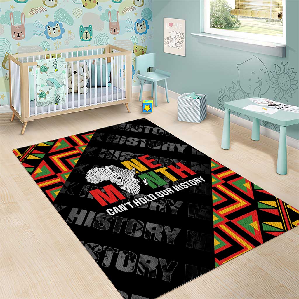 Black History Month Area Rug One Month Can't Hold Our History LT05
