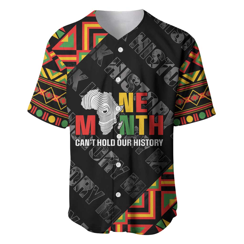 Black History Month Baseball Jersey One Month Can't Hold Our History LT05