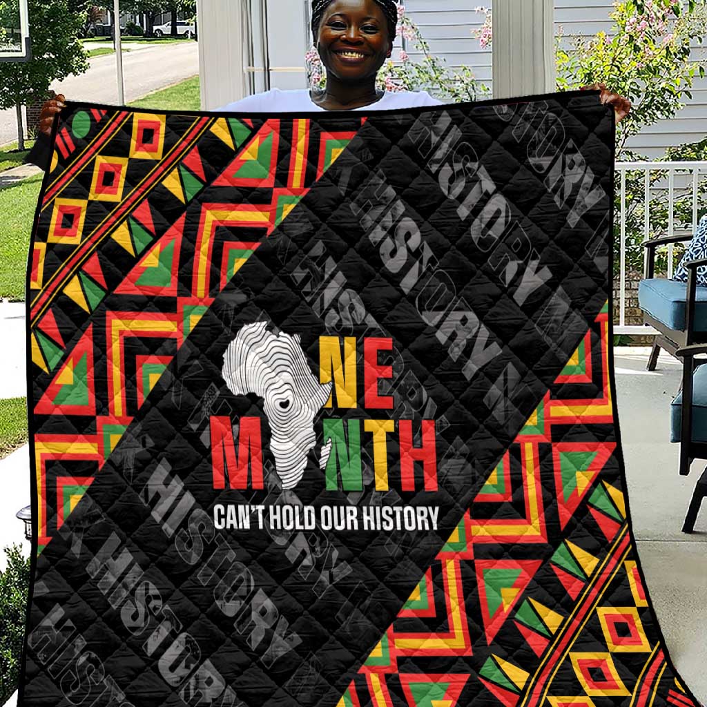 Black History Month Quilt One Month Can't Hold Our History LT05