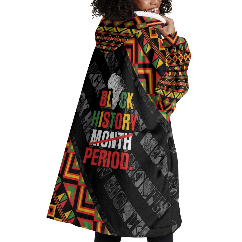 Black History Month Wearable Blanket Hoodie One Month Can't Hold Our History LT05