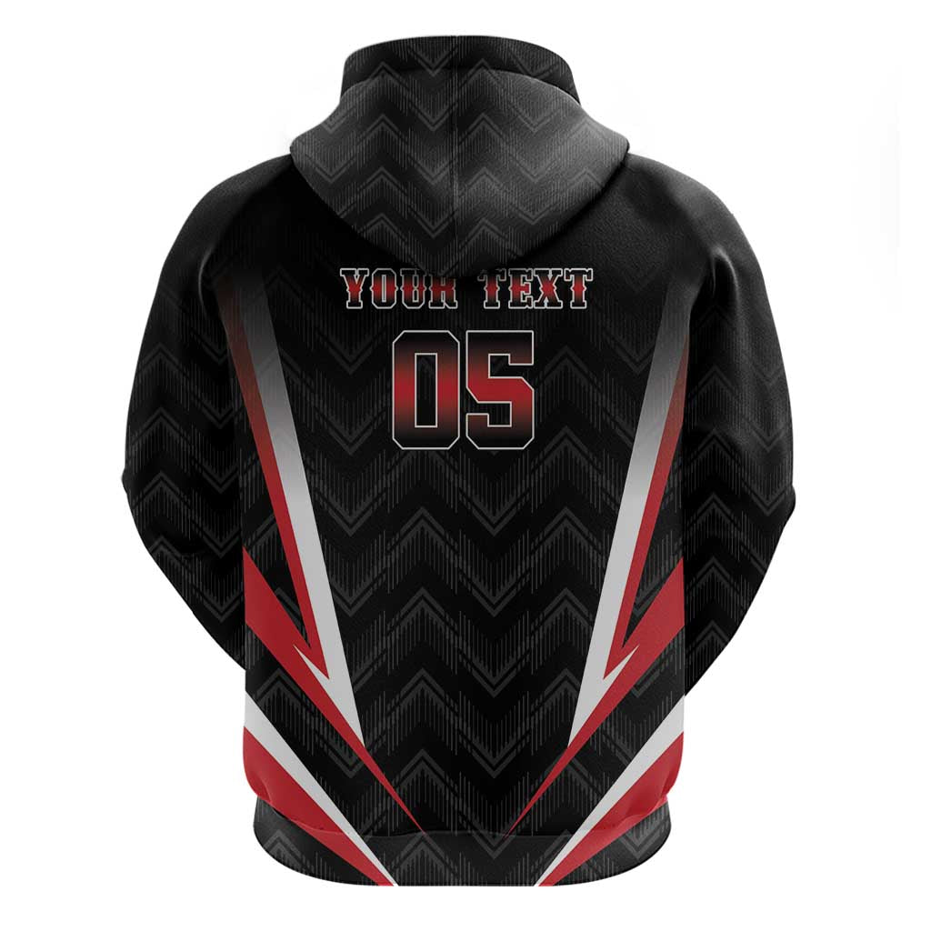 Custom Trinidad And Tobago Cricket Hoodie Go Red Force LT05