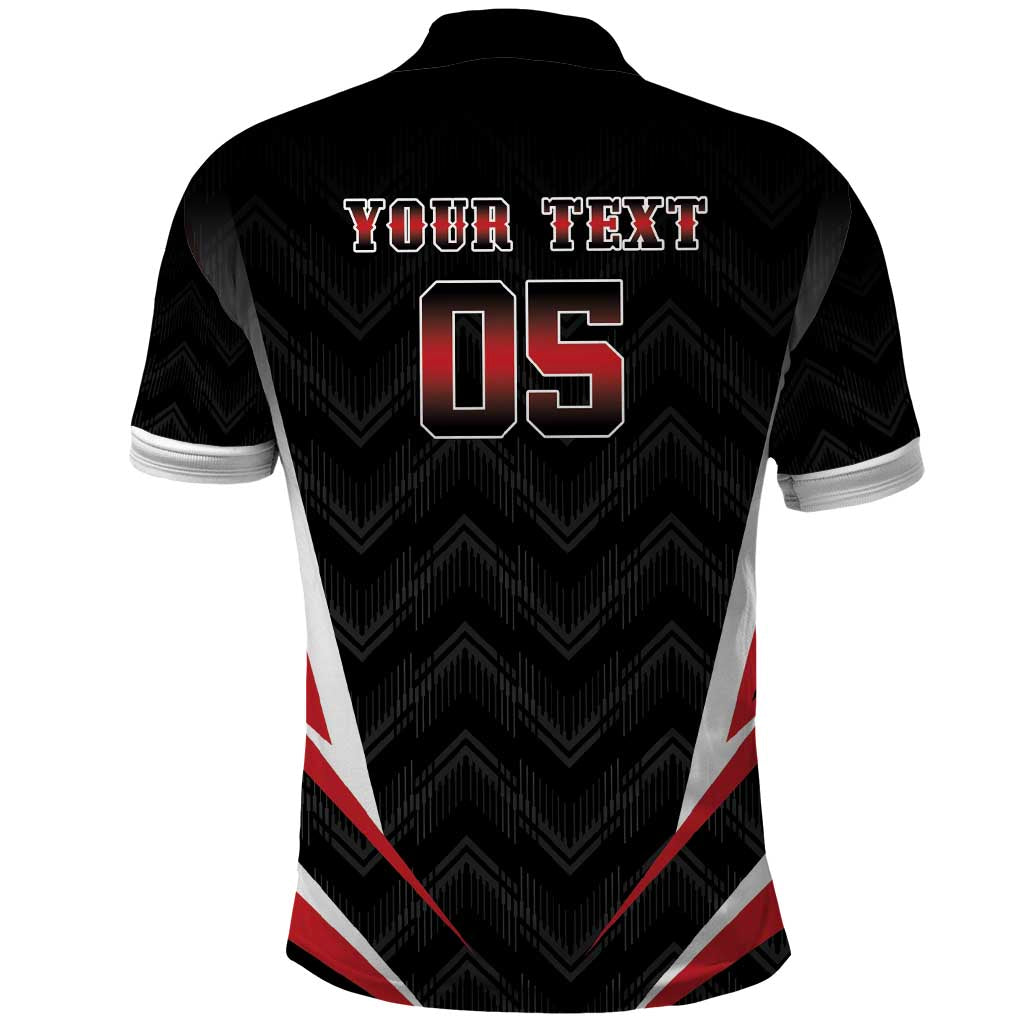 Custom Trinidad And Tobago Cricket Polo Shirt Go Red Force LT05